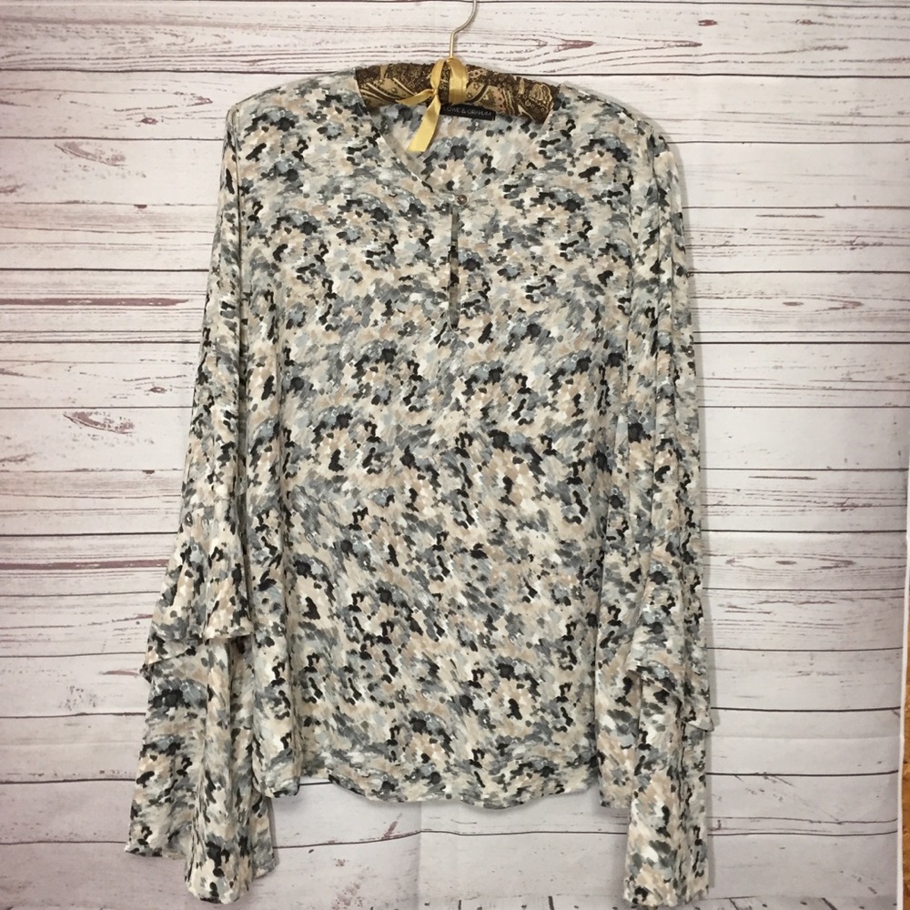 Harlow & Graham Flowy Career Blouse Medium